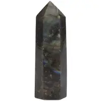 Semoic MåNsten Kristallpelare Naturlig Labradorit Kvarts Obelisk Kristallkolumn Trollstav Point Healing Stone Heminredning 5-6Cm