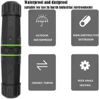 ISTOVO 3X IP68 Vattentät SC Enkelkärnig Fiberoptisk Adapter Förläng Fiberoptisk Kabellängd för LC Fiberoptisk Kabelförlängning