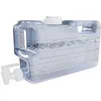Typecat Kylskåpsvattenautomat för 1,1 Gallon, Flaska med Kran, Tapp och 58 mm Skruvkork, Dryckesautomat för Kylskåp