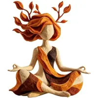Semoic Inner Harmony Skulptural, Meditation Skulptur Figur, Yoga Staty Dekor, för Vardagsrum Sovrum Skrivbord, Avslappningspresent