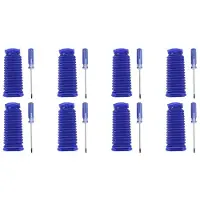Typecat 8X för V6 V7 V8 V10 V11 Soft Velvet Roller Suction Blå Slangbyte för HemrengöRing DammsugartillbehöR
