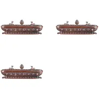 Torribaly 3X Tibet RöKelsebräNnare Handgjord RöKelsehåLlare Zen Teahouse Hemmakontor Dekoration Hantverk Ornament 3