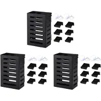 ISTOVO 6-Pack Akvarieväxthållare med Krokar och Sugkoppar, Hängande Vattenplanteringskoppar för Akvariedekorationsväxter