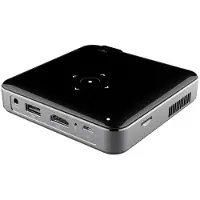 Torribaly DLP-Fickprojektor Inbyggt Batteri Spegelströmning Från IOS för Android-Telefon Bärbar Trådlös Utomhusprojektor EU-Kontakt