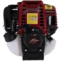 Semoic GX35 Gräsklipparmotor, Fyrtakts GX35 Högeffekts Sidomonterad Ryggsäcksbensinmotor för Trädgårdsgräsklippare