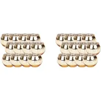 Typecat 24 St Guld Kvicksilver Glas Votive LjushåLlare Legant Guld VäRmeljus LjushåLlare för BröLlop, Repetitionsmiddagar