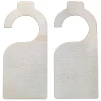 Semoic 40st Oavslutade Trädörrskylt Tom Trähängare Plaque DIY Hantverk Projektmeddelande Anteckningar Memo Board Dörrknoppskylt