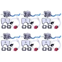 Torribaly 6X Carburetor with Air Fuel Filter Tune for 125BX 125BVX Leaf Blower Parts for Zama C1Q-W37 581798001