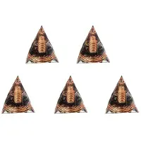 Torribaly 5X 6Cm Kristallgrus Spiral Pyramid Spiral Coil Pyramid Handgjord Heminredning Hantverk Spiral KoppartråD