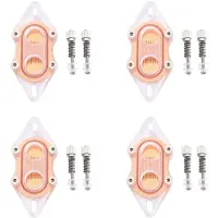 Torribaly 4X CPU Vattenkylningsblock Kylare Akryl Transparent South Bridge Northbridge Block för Dator CPU Block