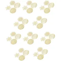 Semoic 10Set Nytt Metall Energidekordekal Flower Of Life Hemkontorsdekorationsklistermärken
