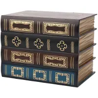 Torribaly Falsk BoklåDa Vintage FöRvaringsrekvisita Bok Smycken FöRvaring FöRpackning Studiebok Ornament Trä Klassisk Dekorativ