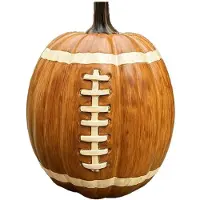 Semoic Fotbollspumpa-Dekor, Hartsprydnad, Halloween-Höst-Skrivbordsfigur för Inomhus- och Utomhusdekoration i Vardagsrummet