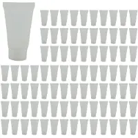 Torribaly 400 St 15 Ml Påfyllningsbar Tub Tom Lotionflaska Mjuk Tub med Lock Resepressa Sminkbehållare Påfyllningsbara Flaskor