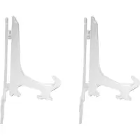 Typecat 2X Transparent 7 inch Display Easel Stand Plate Bowl Picture Frame Photo Pedestal Holder