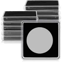 Semoic 20 St Silver Dollar MynthåLlare, 2 X 2 Halv Dollar MynthåLlare Myntkapsel Mynt Snap Plast MynthåLlare, 37,5 Mm