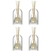 Semoic 4X Förvaringsbehållare Diffuserflaskor Aromaterapi Diffuserflaska Modern Diffuser Glasflaska Eterisk Olja Organizers,B