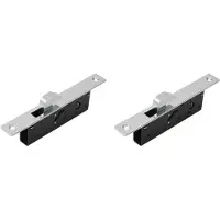 Torribaly 2X Skjutdörrskroklås Trädörrlås Fönsterlås i Aluminium Stöldskydd Trädörr Golvlås