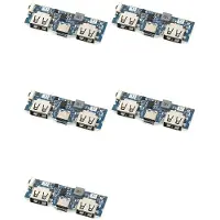 Typecat 5X Micro-USB/Type-C 5V 2.4A Dual USB 18650 Boost Batteriladdarkort Mobil Power Bank-Tillbehör för Telefon Gör-det-Själv A