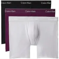 Calvin Klein 3 Pack Boxer Briefs Icon Cotton Stretch