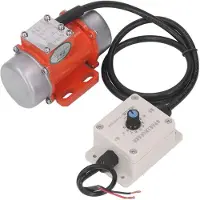 Semoic 30W Betongvibrator, 4000 RPM Elektrisk Vibrerande Motor med Hastighetsregulator och Justerbar SpäNnande 12V