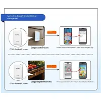 Melitt DX-CP109 Beacon Liten Storlek Låg Effekt DA14531 BLE 5.1 Anpassad UUID Sändning GATT IBeacon Eddystone 70m