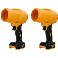 Torribaly 2X Borstlös Turbo Jet-Fläkt 30000RPM Sladdlös Elektrisk Luftfläkt Violent Handheld Power Tool för 20V-Batteri