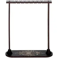 Semoic Trä Wiccan Crystal HåLlare Trä Pendel Display Stand Dowsing Pendel Display Stand ,B