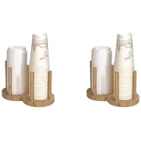 Torribaly 2X FöRvaringshåLlare för EngåNgsmugg Hylla Vatten Tekoppar Trädispenser med Längre Stickmugg Display Stativ Organizer,2