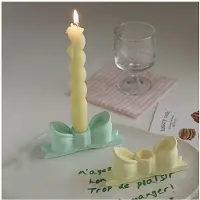 Semoic Rosett Ljusstake Lång Stång Aromaterapi Ljus Ljusstake Simulering Rosett Ljusstake Retro Ljusstake