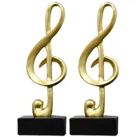 Semoic Musiknoter Figurer Vardagsrum TV-Skåp Skrivbordsdekoration Enkel Elegant Dekorativ Present B
