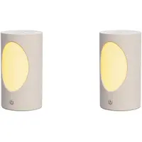 Typecat 2X Uppladdningsbar 600 Ml Bärbar Aromspridare med Färgglada LED-Lampor - Trådlös Luftfuktare för Hem och Resor