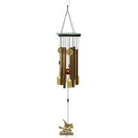 Semoic Wind Chime KopparröR Silver Tub Utomhus TräDgåRdsdöRr HäNgdekor Koppar Multitube Bell Wind Chime Hem