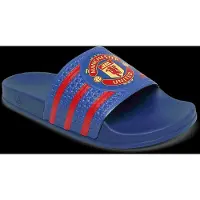 Adidas Manchester United Badtofflor Trefoil - Royal Blå/Röd - , storlek 38