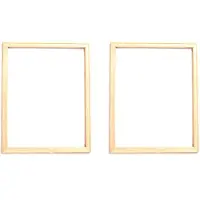 Exogio 2X 40X50 cm Wooden Frame DIY Picture Frames Art Suitable for Home Decor Painting Digital Diamond Drawing Paintings