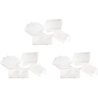 Torribaly 150 St Klarskyltkorthållare Affischhållare Plast Minietiketthållare Akrylkort Displayställ 2X4Cm