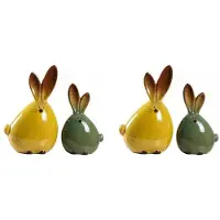 ISTOVO 4X Keramisk Kaninfigur Heminredning Inredning Djurstatyer Porslin Modern Konst Heminredning Hantverk Present