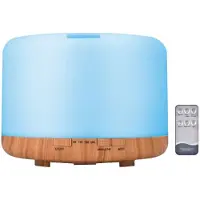 Tlily Eterisk Oljespridare 500ml Luftfuktare Diffusorer Aromaterapidiffusor med Fjärrkontroll EU-Kontakt