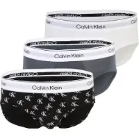 Calvin Klein 3 Pack Hip Briefs Icon Cotton Stretch