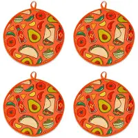 4st 12 Tums Tygpåse för Burrito, Bärbar Tortilla Warmer Pouch Hem för Mikrovågsugn Restaurang Matpannkaka, B
