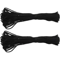 Torribaly 2X 100 Ft 550 Paracord Survival Cord Parachute Rope - Black