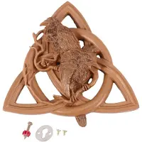 Semoic Norse Pagan Gods Carving Heathen Norse Rune Harts VäGghäNgande Dekor TräDgåRd TräDgåRd Dekoration Statyer DöRrhäNgande HäNge
