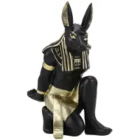 Semoic Harts Anubis Gud VinstäLlsfigurer Modern Egypten Hundminiatyrer Statyer DjurinteriöR Hem Skrivbord Inredning Skulptur