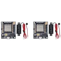 Torribaly 2X AI Voice Recognition Module Kit Intelligent Offline Sound Control Development Board med 2 MB Blixt för Smarta Hem
