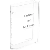 Semoic Boka Vas Akryl Vas INS Blomma Heminredning Europa Modern Hydroponic Desktop Ornament Present, Transparent Svart