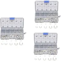 ISTOVO 360 PCS 304 Rostfritt Stål E Clip Bricka Sortimentssats för AxelfäSte M1.5-M10