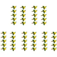 Typecat 50 ST Handgjorda Servettringar Gul Faux Citron med Vine Servettring för Bröllop, Middag, Bankett, Serviett