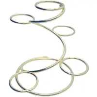 Tlily Metall 5 Base Natural Crystal Sphere Stativ ÄGghåLlare Display Hemkontor Inredning Presenter Multi- Spiral Bracket-A