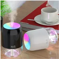Tlily USB Luftfuktare AtmosfäR Ljus Doft Intelligent Spray FäRgglad Aromaterapi Diffuser Luftfuktare för Bilhem-B