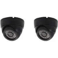 Torribaly 2X CCTV Camera HD 800TVL Security Dome Camera Outdoor